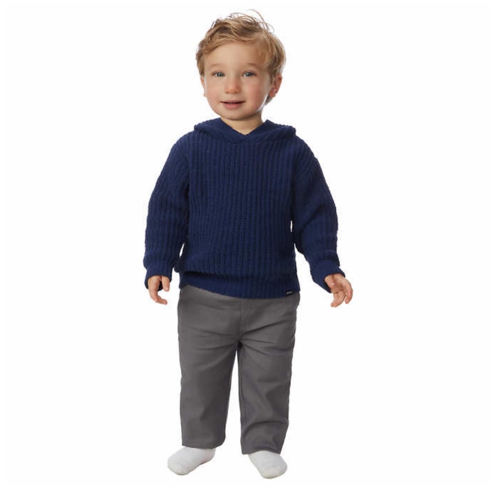 DKNY boy’s 2 Toddler 2 piece chenille set sweater & pant set olive